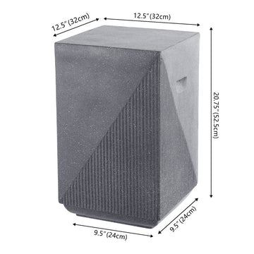 Adrian 20.75" Contemporary Minimalist Square Accent Table - JONATHAN Y